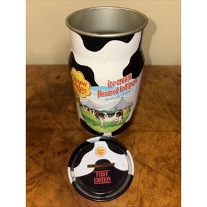 Chupa Chups Ice Cream Lollipops Cow Milk Can Tin Bank Empty Collectible Vintage